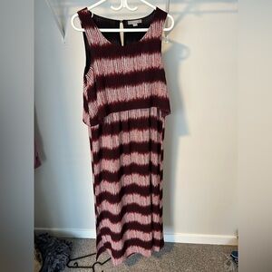 Elegant Striped Sleeveless Dress